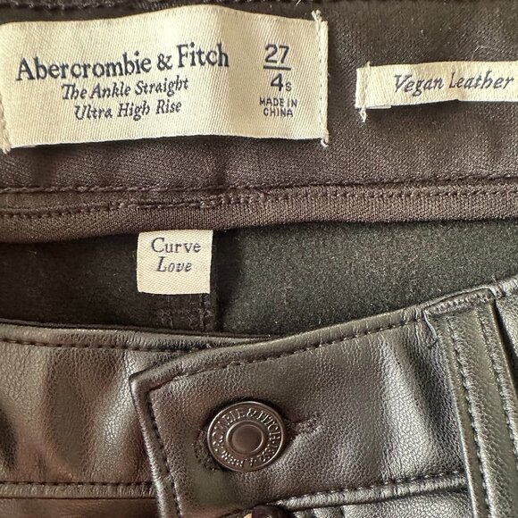 Abercrombie vegan leather pants - Picture 4 of 4